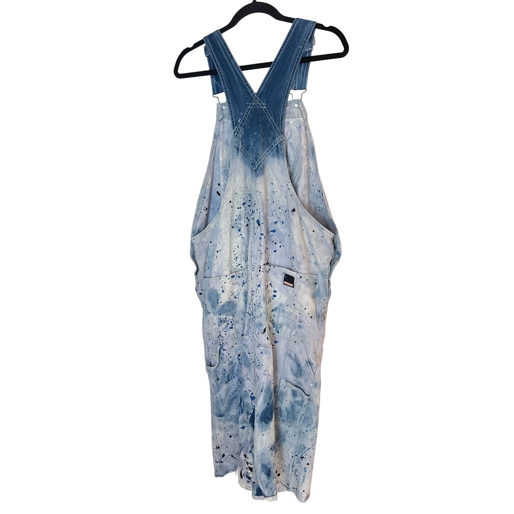Free‎ People x Tricia Fix Funky Long Skirtall Denim Dress Evil Eye Medium Large - Picture 6 of 9